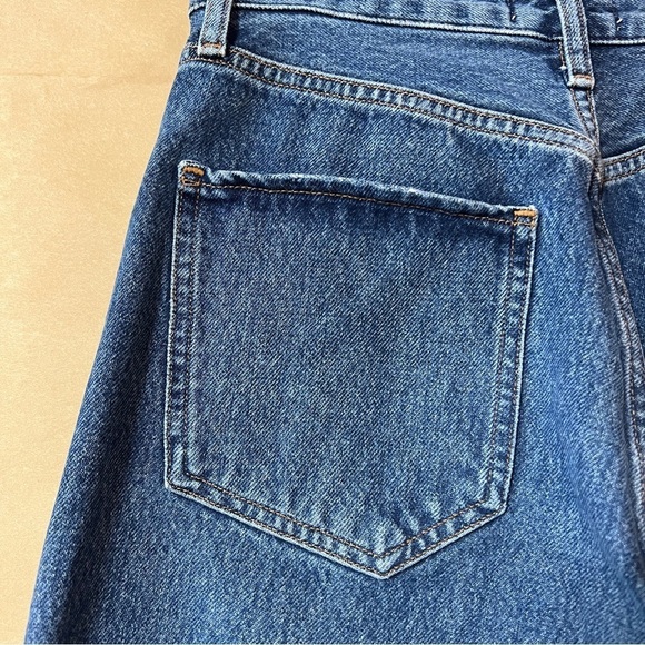 Agolde Women's High Rise Jeans in Dark Blue - Picture 12 of 16